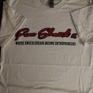 Red on White From Skratch LLC Tshirts